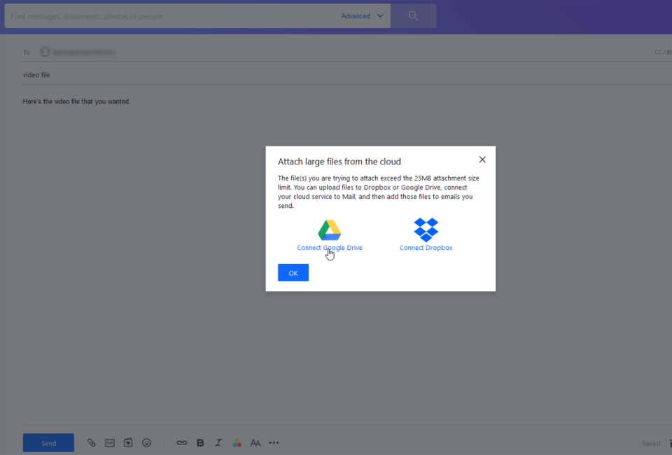 Upload Large Files With Yahoo Mail